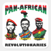 Autocollants révolutionnaires panafricains (Devant)