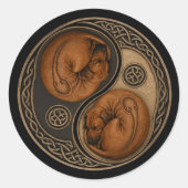 Autocollants Rhodesian Ridgeback Yin‑Yang Celtique (Devant)