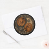 Autocollants Rhodesian Ridgeback Yin‑Yang Celtique (Enveloppe)