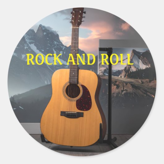 Autocollants Rock and Roll (Devant)