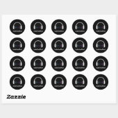 Autocollants ronds Audio Food Feed (Feuille)