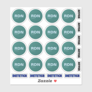 Autocollants ronds certifiés RDN 16