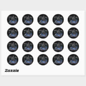Autocollants Ronds Chat Développeur Code Whisperer (Feuille)