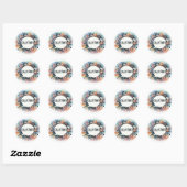 Autocollants ronds classiques (Feuille)