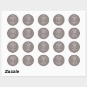 Autocollants Ronds Classiques  (Feuille)