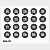 AUTOCOLLANTS RONDS CLASSIQUES (Feuille)
