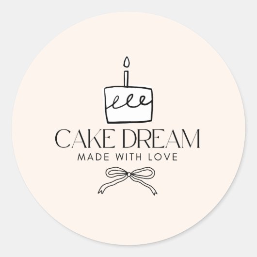 Autocollants Ronds Classiques (Devant)