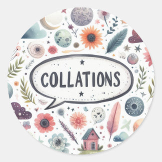 Autocollants ronds classiques (Collations)