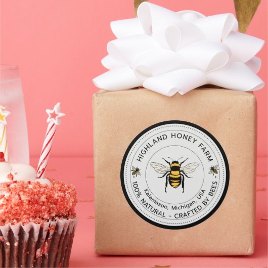 Autocollants ronds classiques | Niveau personnalis (Fête)