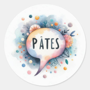 Autocollants ronds classiques (Pâtes)
