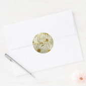 autocollants ronds de 1 de 1/2 marguerite de pouce (Enveloppe)