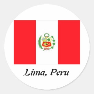 Autocollants ronds de Lima, Pérou