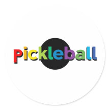 Autocollants ronds de Pickleball