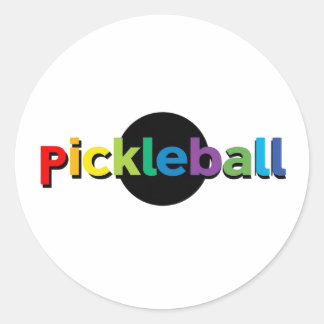 Autocollants ronds de Pickleball