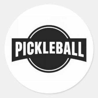 Autocollants ronds de pickleball