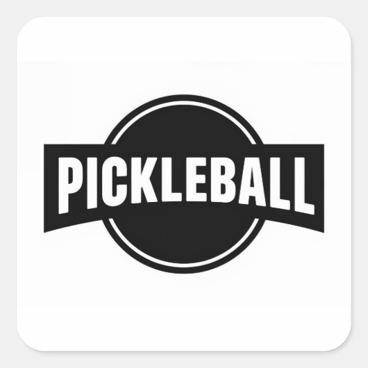 Autocollants ronds de pickleball (Devant)