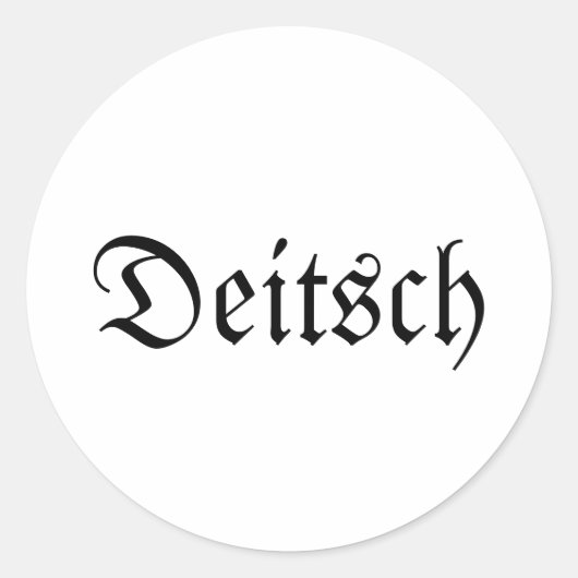 Autocollants Ronds Deitsch (Devant)