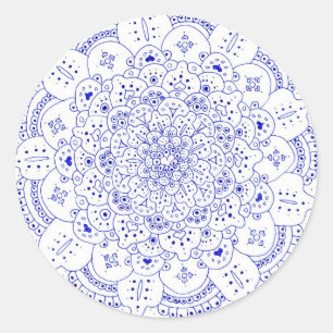 Autocollants ronds du mandala 5