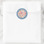 Autocollants Ronds Fleurs (Sac)