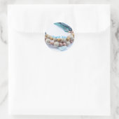 Autocollants ronds Merci Design bijouterie (Sac)