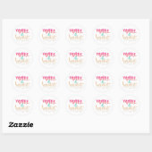 Autocollants ronds Merry & Bright (Feuille)