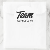 Autocollants ronds personnalisés Team Groom (Sac)