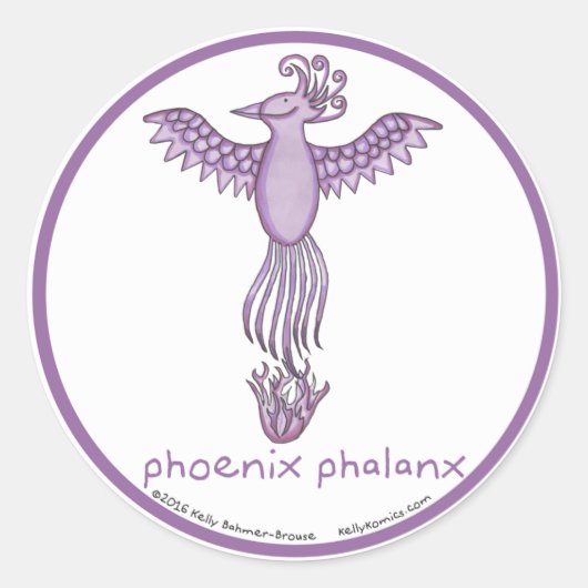 Autocollants ronds Phoenix Phalanx (Devant)