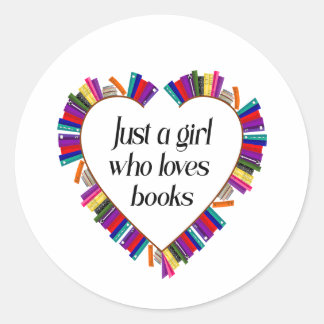 Autocollants ronds pour amoureux de livres