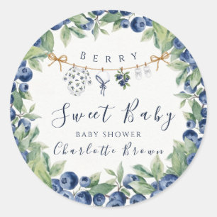 Autocollants ronds pour Baby Shower garçon Sweet B