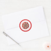 Autocollants Ronds pour Biscuits de Noël (Enveloppe)