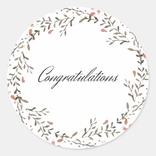 autocollants ronds pour les événements heureux (Devant)