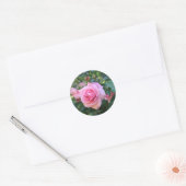 Autocollants Ronds Rose (Enveloppe)