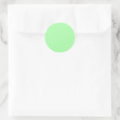 Autocollants Ronds Vert Menthe Uni Moderne Vierges (Sac)