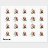 Autocollants rose (Feuille)