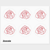 Autocollants Rose (Feuille)