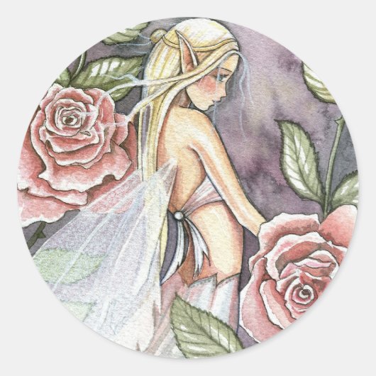 Autocollants Rose Fairy par Molly Harrison (Devant)