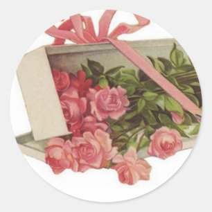 Autocollants rose Mariage Enveloppe