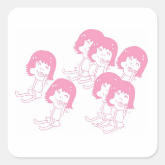 Autocollants rose pâle