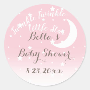 Autocollants Rose Pâle Twinkle Twinkle Little Star