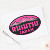 Autocollants roses de Rusutsu Japon (Enveloppe)