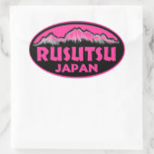 Autocollants roses de Rusutsu Japon (Sac)