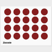 Autocollants Rouge Profond (Feuille)