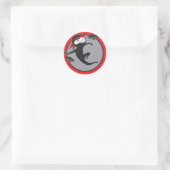Autocollants rouges de ceinture de Ninja (Sac)