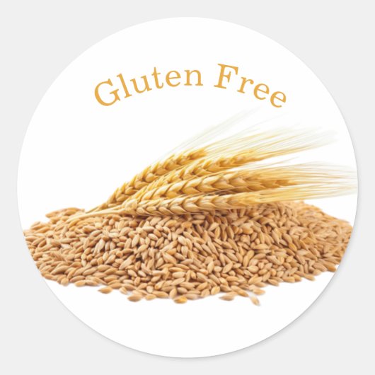 Autocollants sans gluten (Devant)