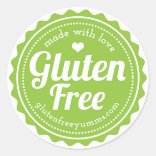 Autocollants sans gluten - faits avec amour