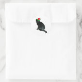 Autocollants Santa Chat Noir (Sac)