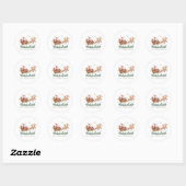 Autocollants Santa vintage (Feuille)