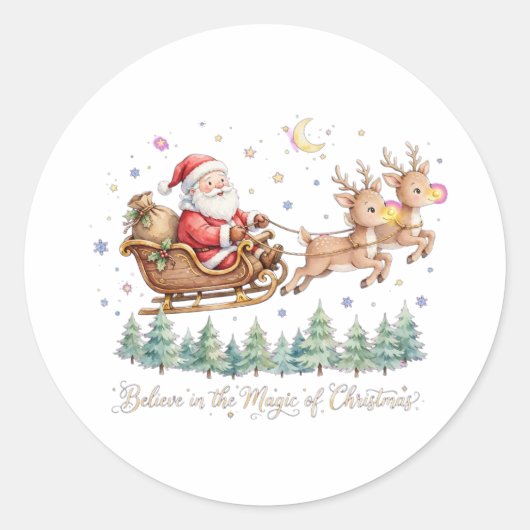 Autocollants Santa vintage (Devant)