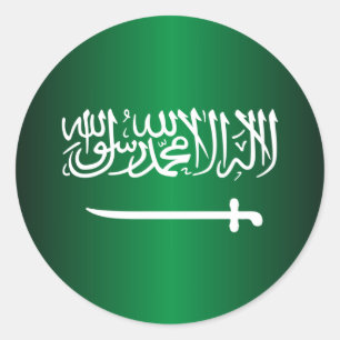 Autocollants saoudiens de drapeau