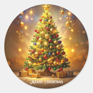 Autocollants Sapin de Noël Décoré